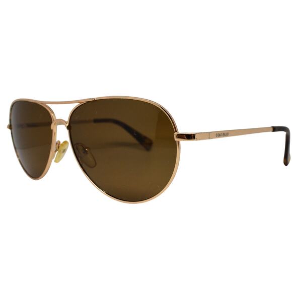 Cole Haan CH7037 Gold Aviator 56-12-135mm Sunglasses - LENSES FAIR / FRAMES GOOD - Picture 1 of 13